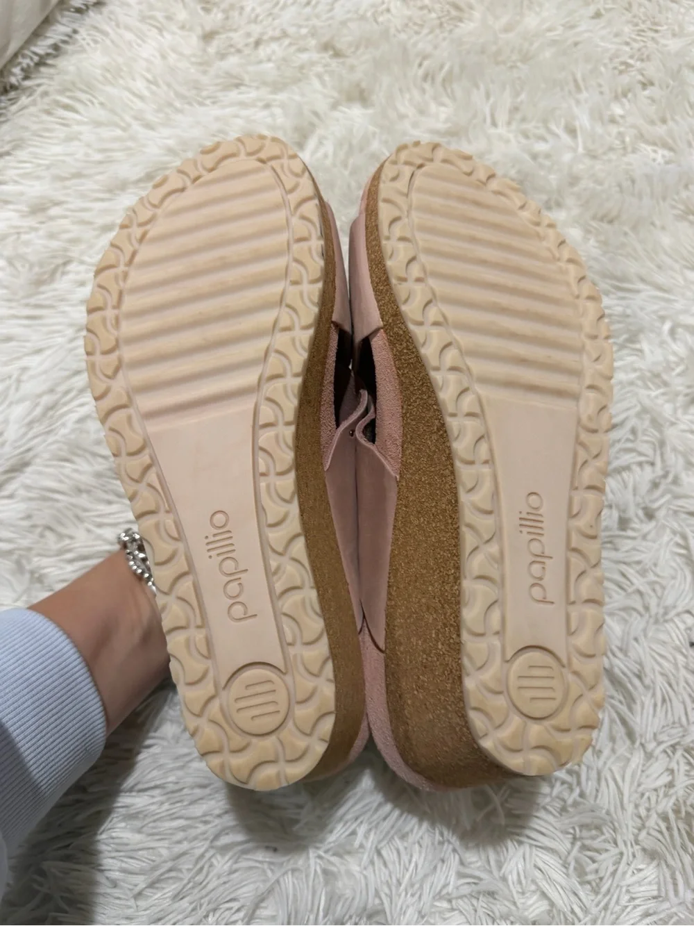 Papillio Birkenstock Samira Rivet Rose Platform Wedge Sandals - Size 39 US 8.5